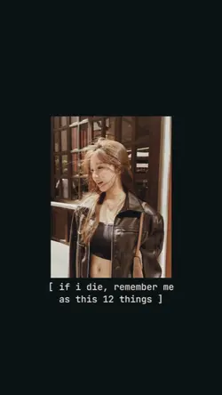 if i die remember me