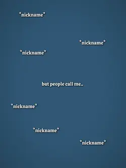 my name is.... 