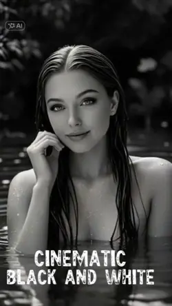 Black and white face