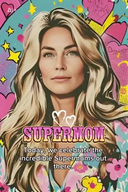 POP ART SUPERMOM AI