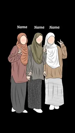 Bertiga hijab