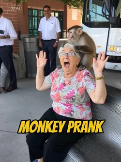AI Monkey pranks