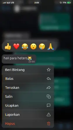 transisi chat wa