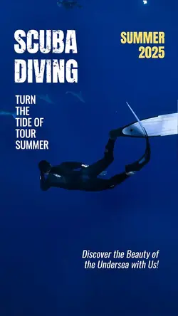 C2B Summer Sports Minimalist Style Scuba Diving Promotion TikTok