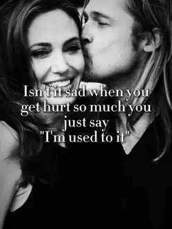 Just say used to it 