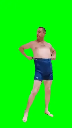 Crazy man meme dance