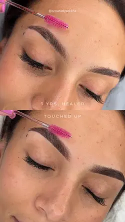 Before after brows 