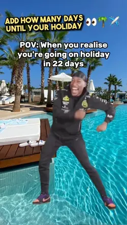 Holiday in X days✈️🌴😍
