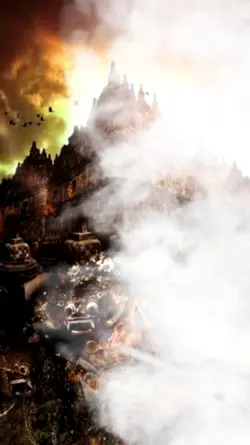 White smoke storm