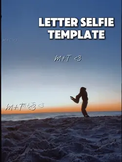 letter selfie <3