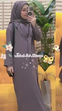Set jubah khimar