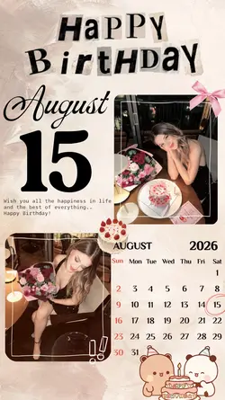 BIRTHDAY 15 AUGUST
