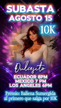 Flyer Subasta tiktok