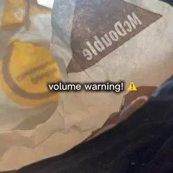 Volume warning 