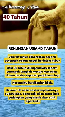 renungan usia 40 tah