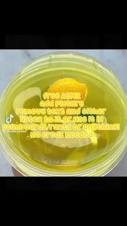 lemon slime asmr