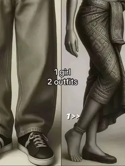 Gril & outfit tried.