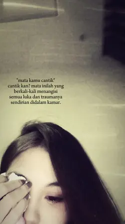 "mata kamu cantik"