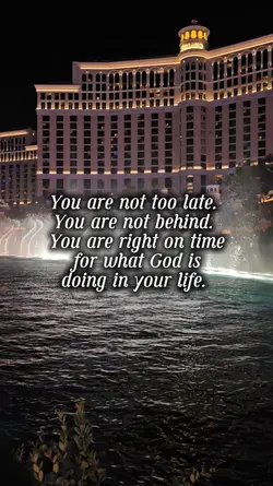 Right on time.
