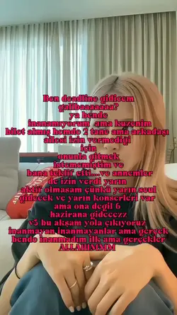 KONSERE GİDİYORUMM
