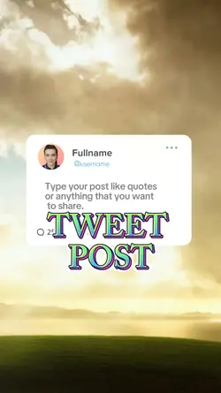 Tweet Post Template