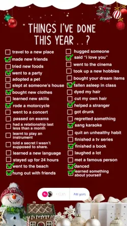 things I've done 