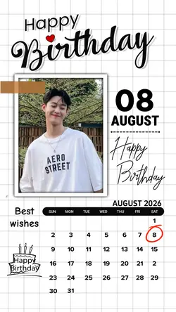 8 AUGUST HBD 2026