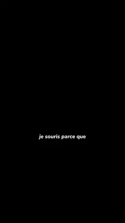 je souris