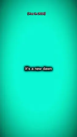 its a new dawn