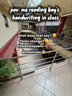 Boy's handwriting😭