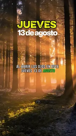 JUEVES 13 DE AGOSTO 