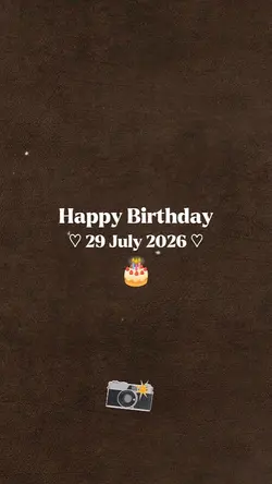 hbd 29 july 2026