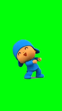 Pocoyo green sceen 