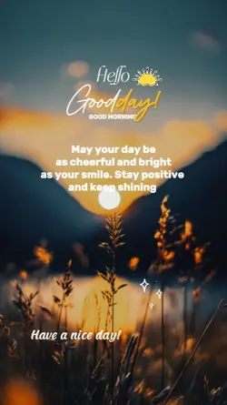 Stay positive 