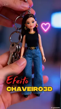 Chaveiro 3D