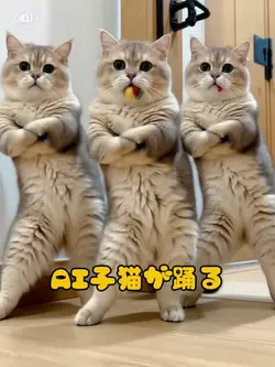 AI子猫が踊る