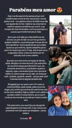 Parabéns meu amor 