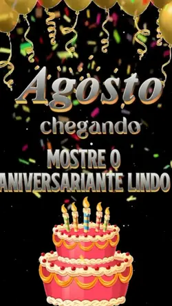 agosto chegando 