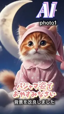 背景改良版〜ペットがパジャマ姿に変身！