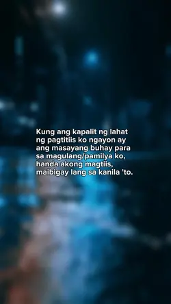 Handa akong magtiis