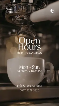 OPEN HOURS RAMADHAN