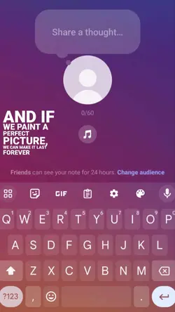 messenger music note