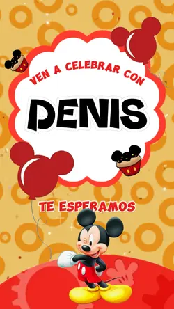Invitacion Mickey M