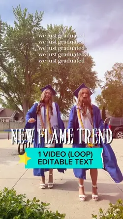 we just graduated
