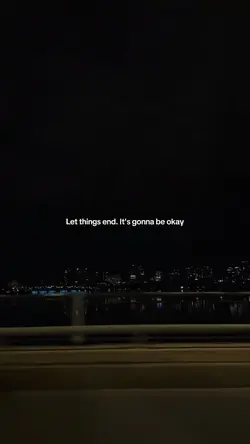 let things end its
