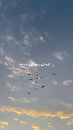 don't wanna wake up