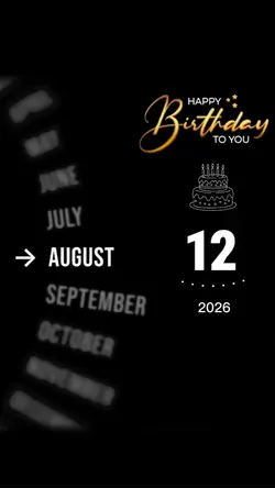 hbd 12 august 2026