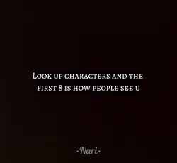 Look up Characters