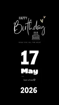 birthday 17 may 2026