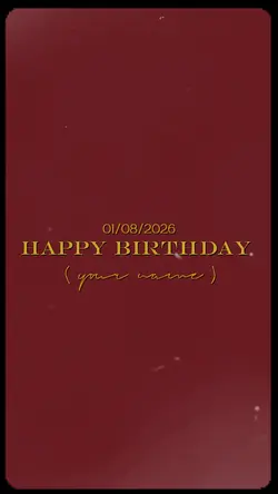 HAPPY BIRTHDAY 